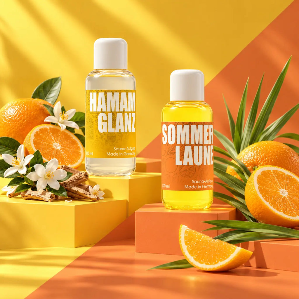 HAMAMGLANZ & SOMMERLAUNE – Saunaaufguss im 2er-Set