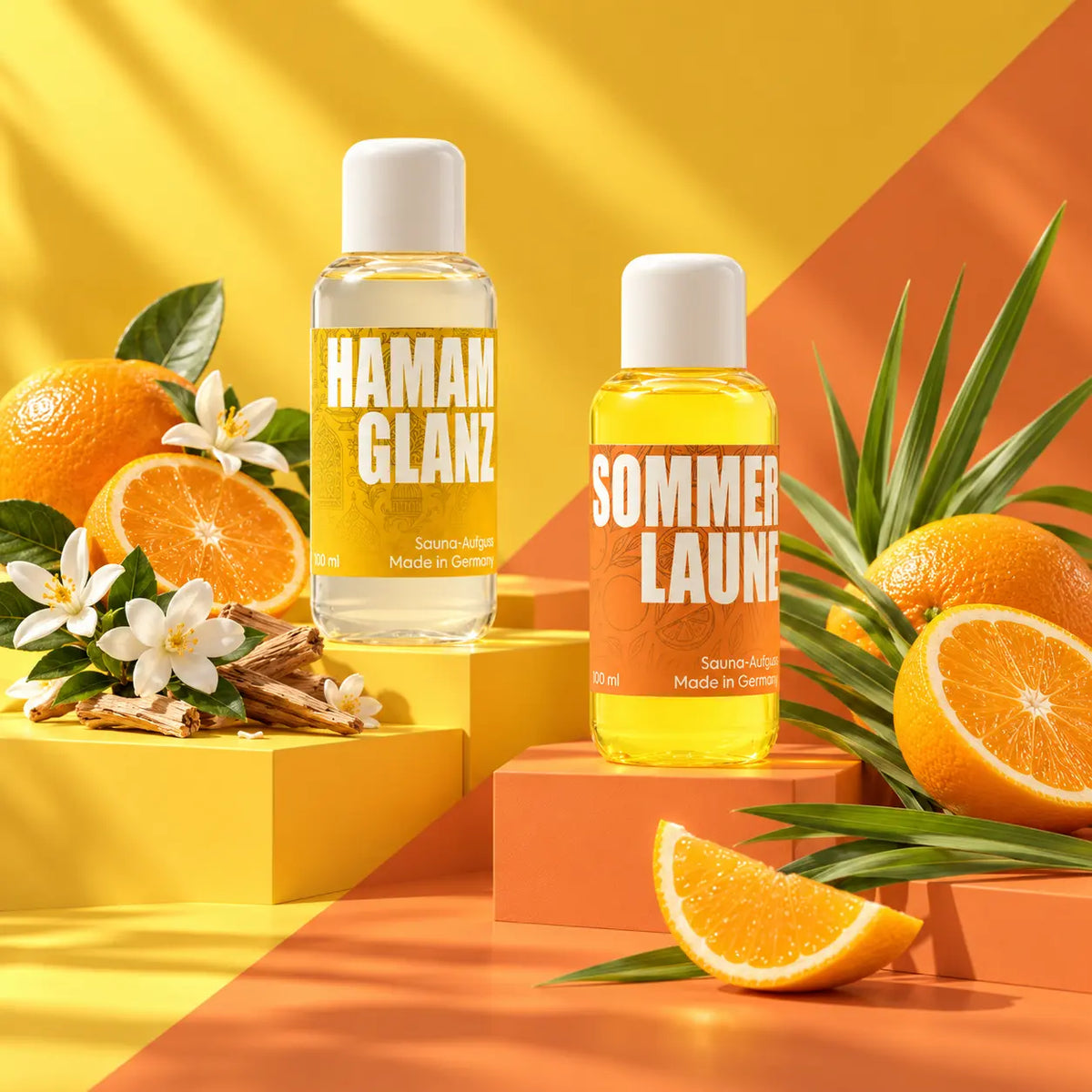 HAMAMGLANZ & SOMMERLAUNE – Saunaaufguss im 2er-Set