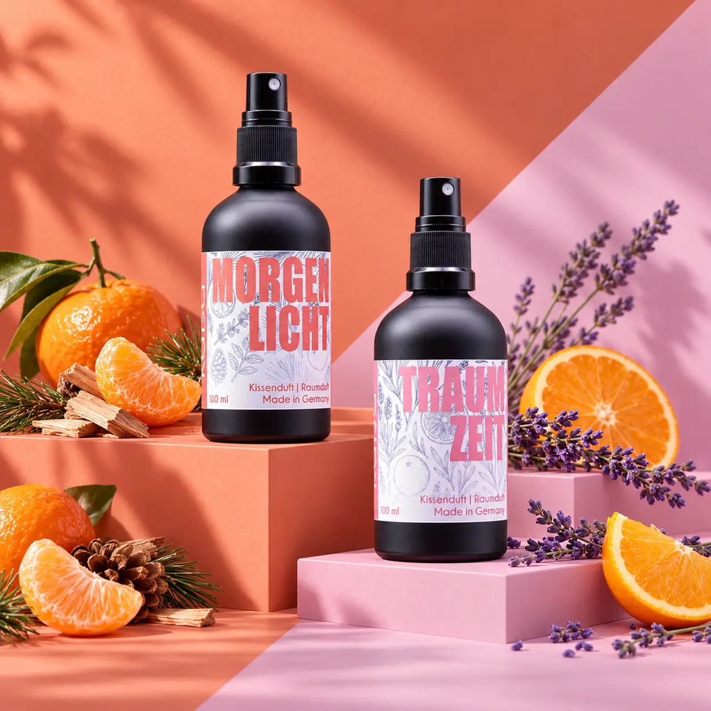 MORGENLICHT & TRAUMZEIT – Kissen- & Raumduft im 2er-Set
