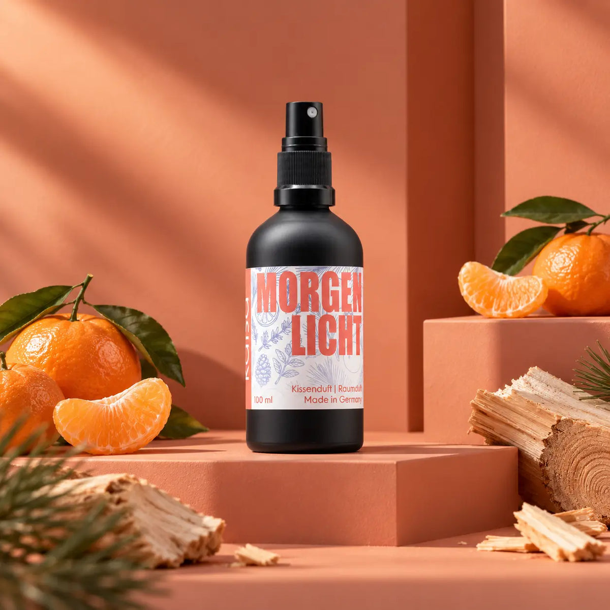 MORGENLICHT – Kissen- & Raumduft mit Zirbe & Mandarine